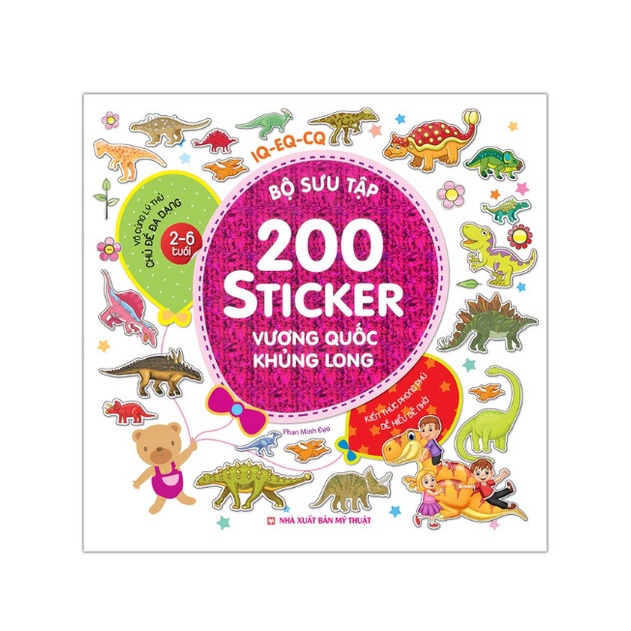 Sách - Combo Bộ sưu tập 200 sticker ( chủ đề đa dạng 2-6 tuổi) 6 cuốn