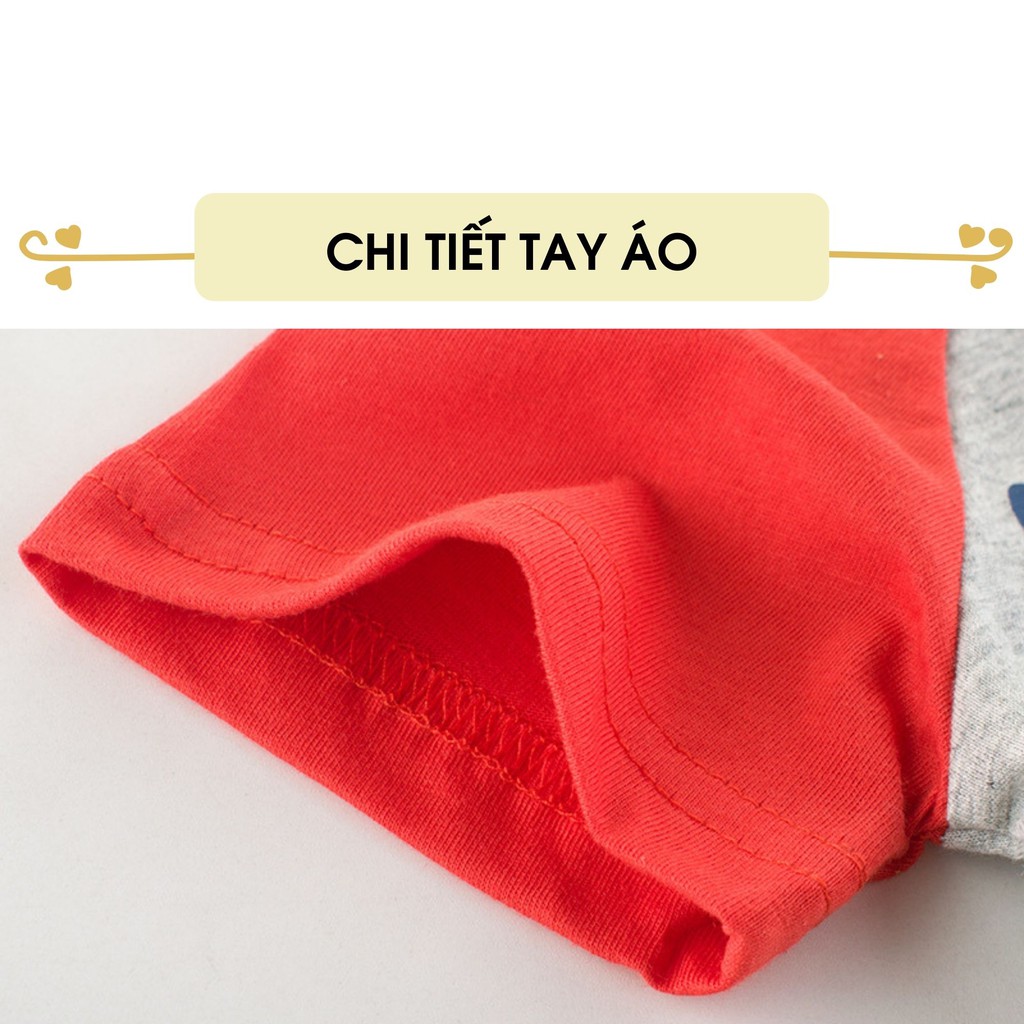 Áo thun bé trai ngắn tay 27Kids áo cộc nam 100% Cotton cho trẻ từ 2-10 tuổi BSTS3