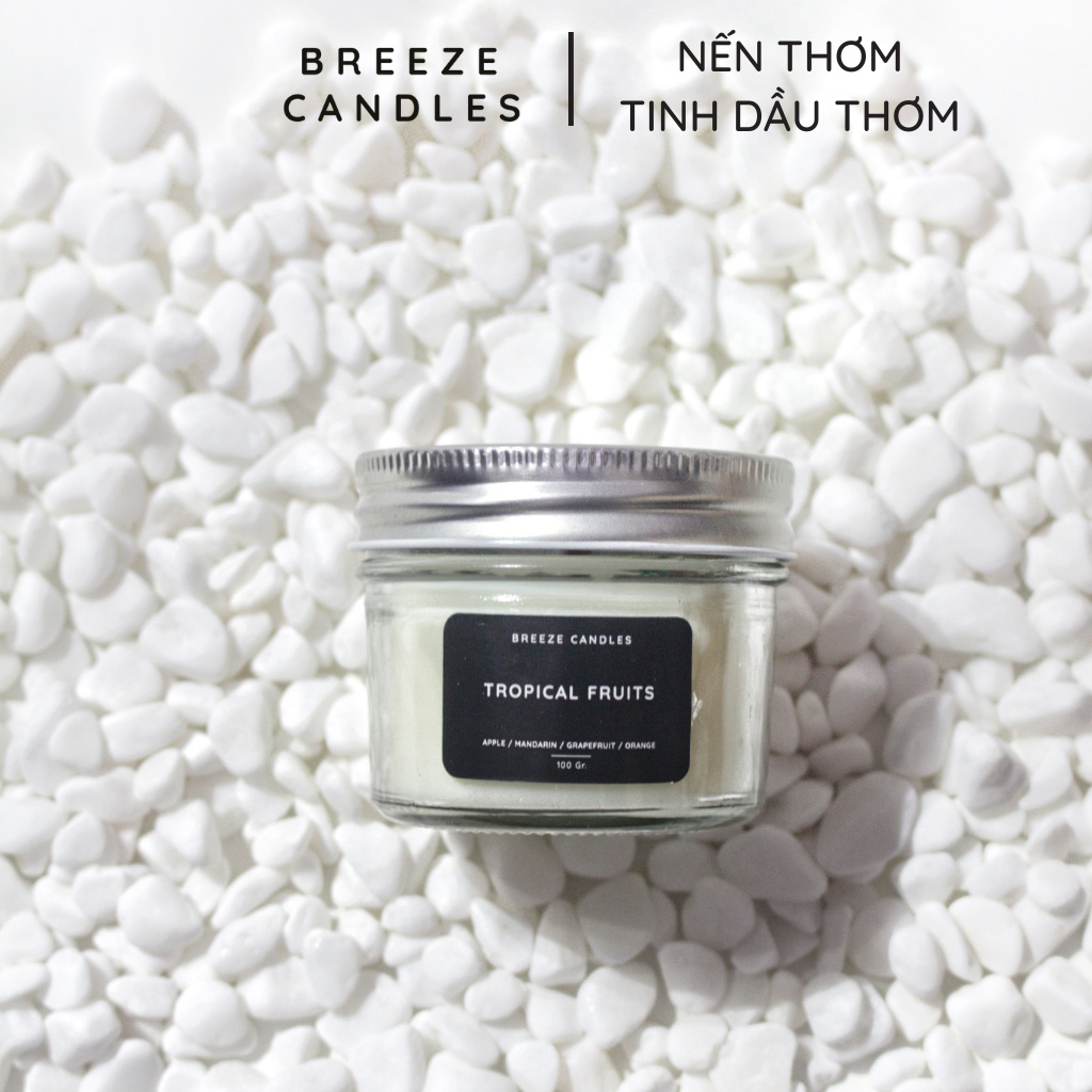 Nến thơm thiên nhiên hương ngọt ấm của táo, quế và gỗ hồng - CINNAMON APPLE - 100gr