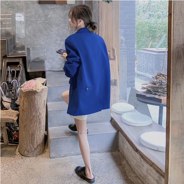 Áo Khoác Vest Tay Dài Phong Cách Hàn Quốc Thiết Kế Mới Cao Cấp Cho Nam Nữ