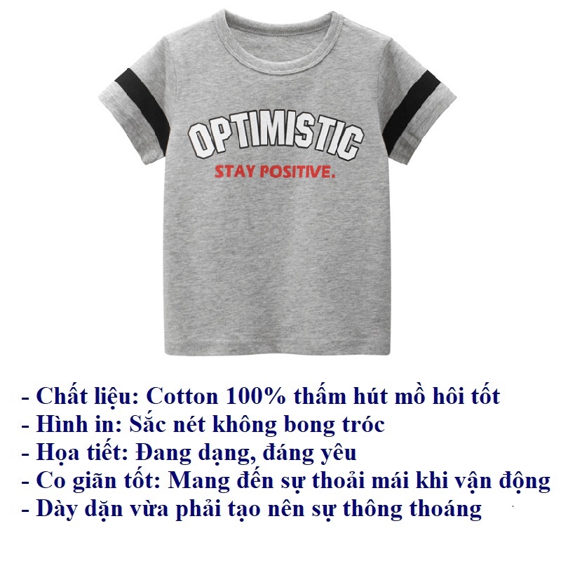 Áo bé trai cộc tay hàn quốc cộc tay mùa hè cho trẻ em 2 đến 8 tuổi SKIDS