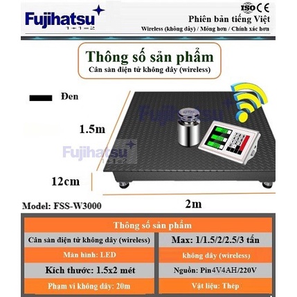 Cân sàn fujihatsu FSS-W3000