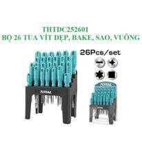 ĐỒ NGHỀ TOTAL Bộ 26 tua vít dẹp, bake, sao, vuông THTDC252601 &lt; HÀNG CHÍNH HÃNG &gt;