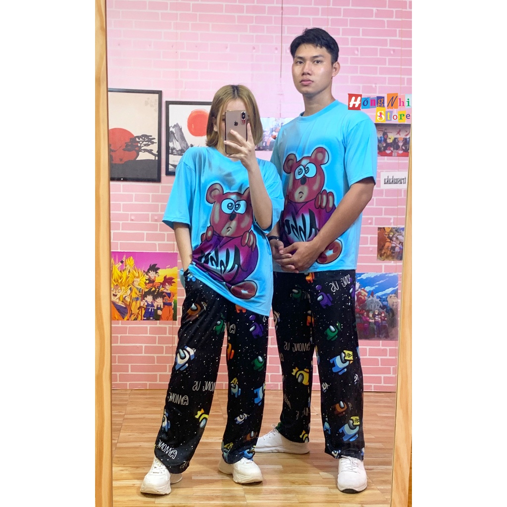 Quần Hoạt Hình Dài Ống Rộng Vũ Trụ AMONG US Cartoon Pant V2 Oversize Ulzzang Unisex - MM