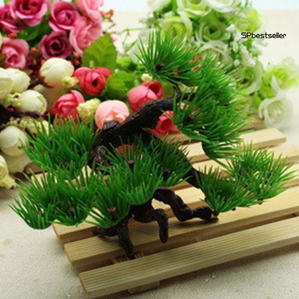 Chậu Cây Bonsai Nhân Tạo Bằng Nhựa Trang Trí Bể Cá