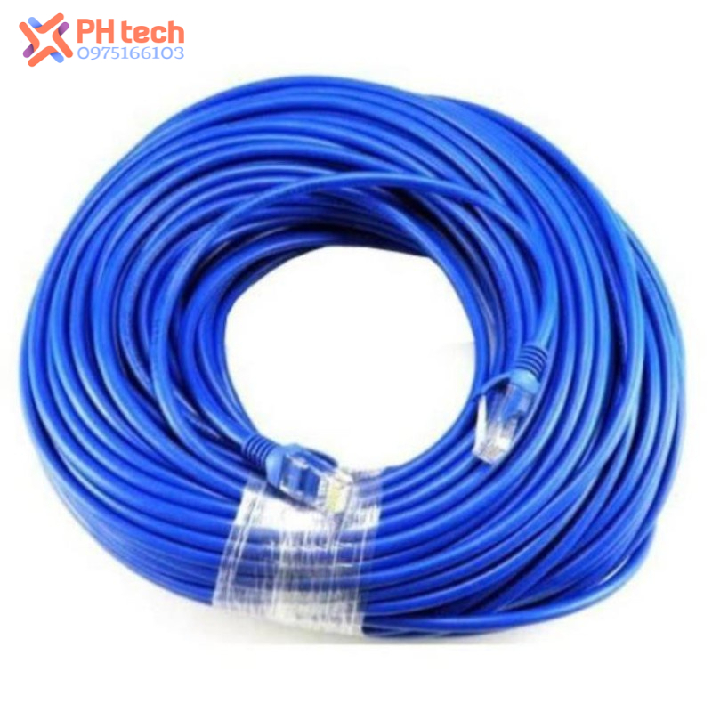40M 50m 60M dây mạng lan bấm sẵn 2 đầu rj45 Cat6 cat 6