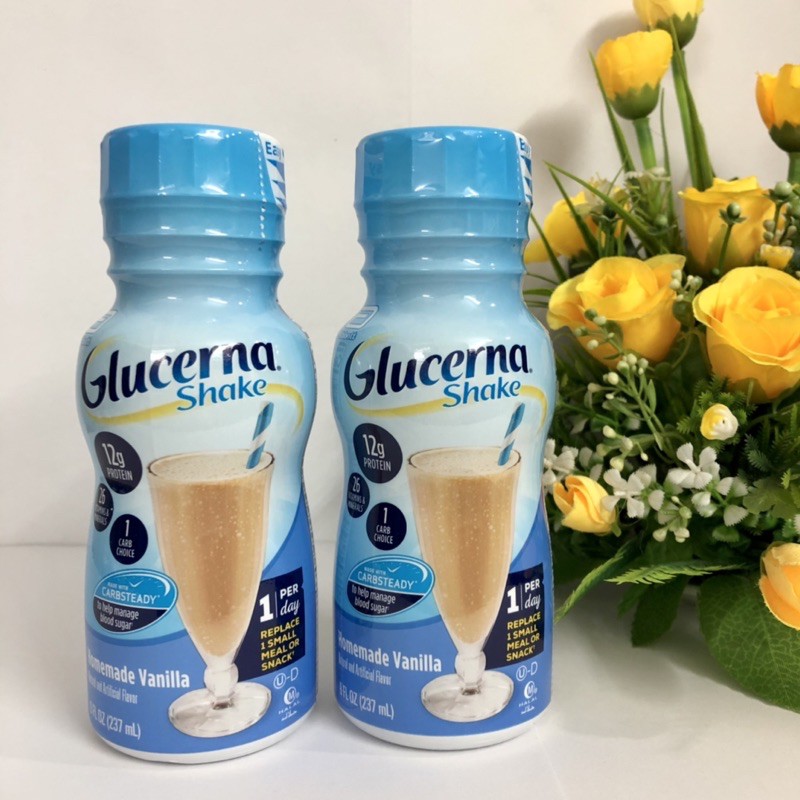 ❤️ [Date 3/2022] Thùng 24 chai Sữa nước cho người tiểu đường Glucerna Mỹ, Hương Vani 237ml