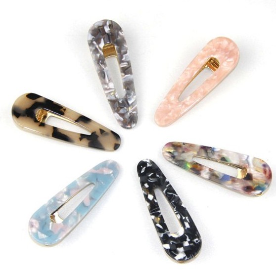 Kẹp tóc hình giọt nước kiểu Hà Quốc Song An Eco KAH59 xinh xắn siêu yêu