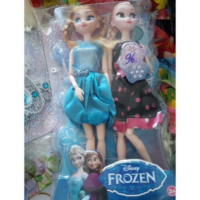 Bộ búp bê elsa anna có khớp bộ 2 búp bê quà tặng cho bé