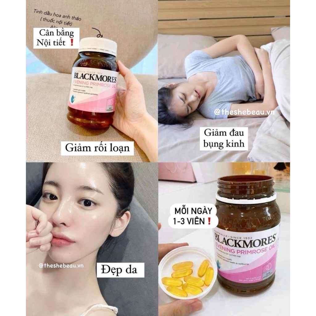Blackmores Evening Primrose Oil 190v - Viên uống tinh dầu hoa anh thảo 190 viên
