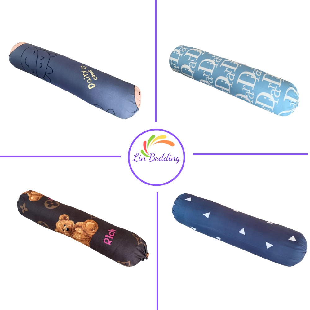 Vỏ gối ôm 35x100, vỏ gối, bao gối ôm cotton poly đơn giản Lin Bedding