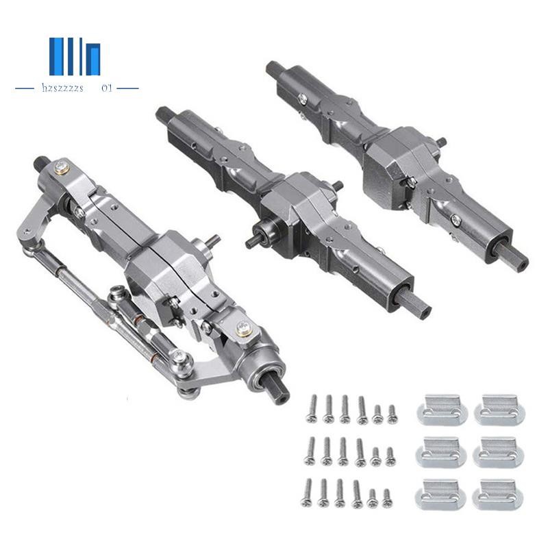 Set trục trước sau + giữa bằng kim loại cho xe hơi điều khiển từ xa Wpl B16 B36 Fy004 1/ 16