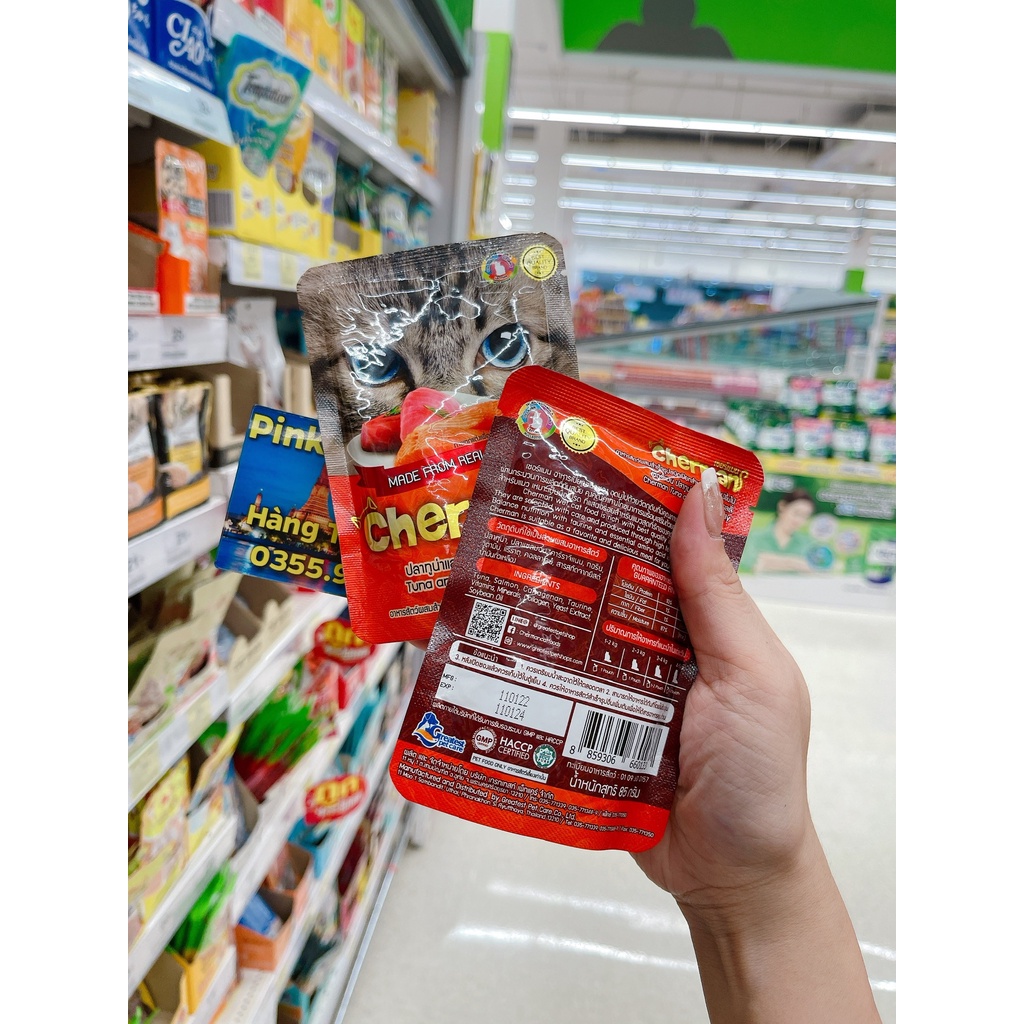 Pate mèo Cherman 85g ⚡ NỘI ĐỊA THÁI LAN⚡ Nhập Trực Tiếp Thái Lan Không Qua Trung Gian.