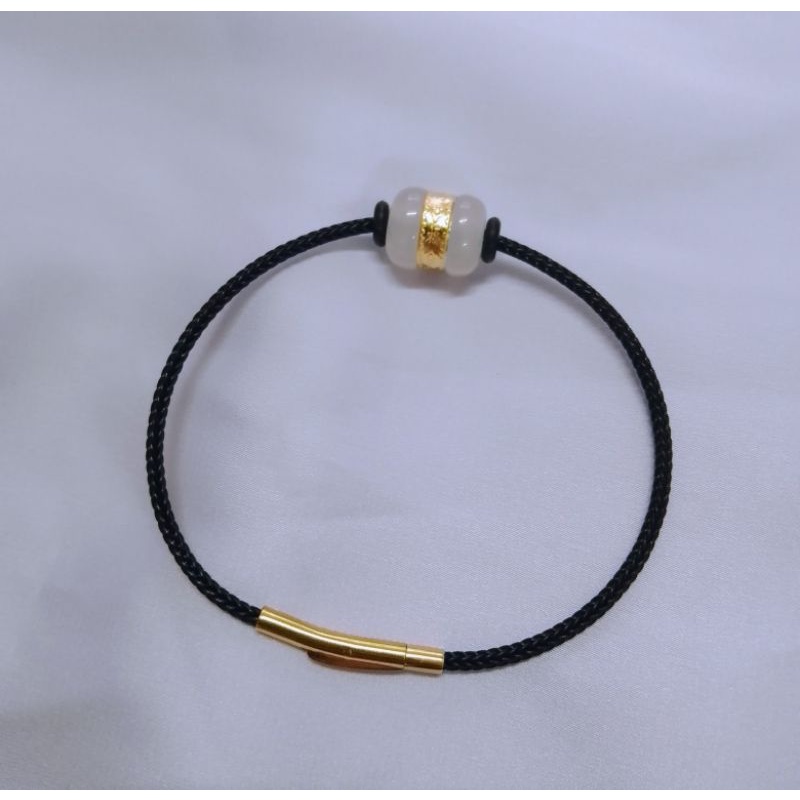 Vòng tay lu thống dát vàng định công danh đầu xuôi đuôi lọt định công danh tài lộc trợ mệnh thủy kim