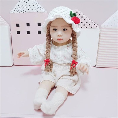 Nón bèo len bím dài quả cherry