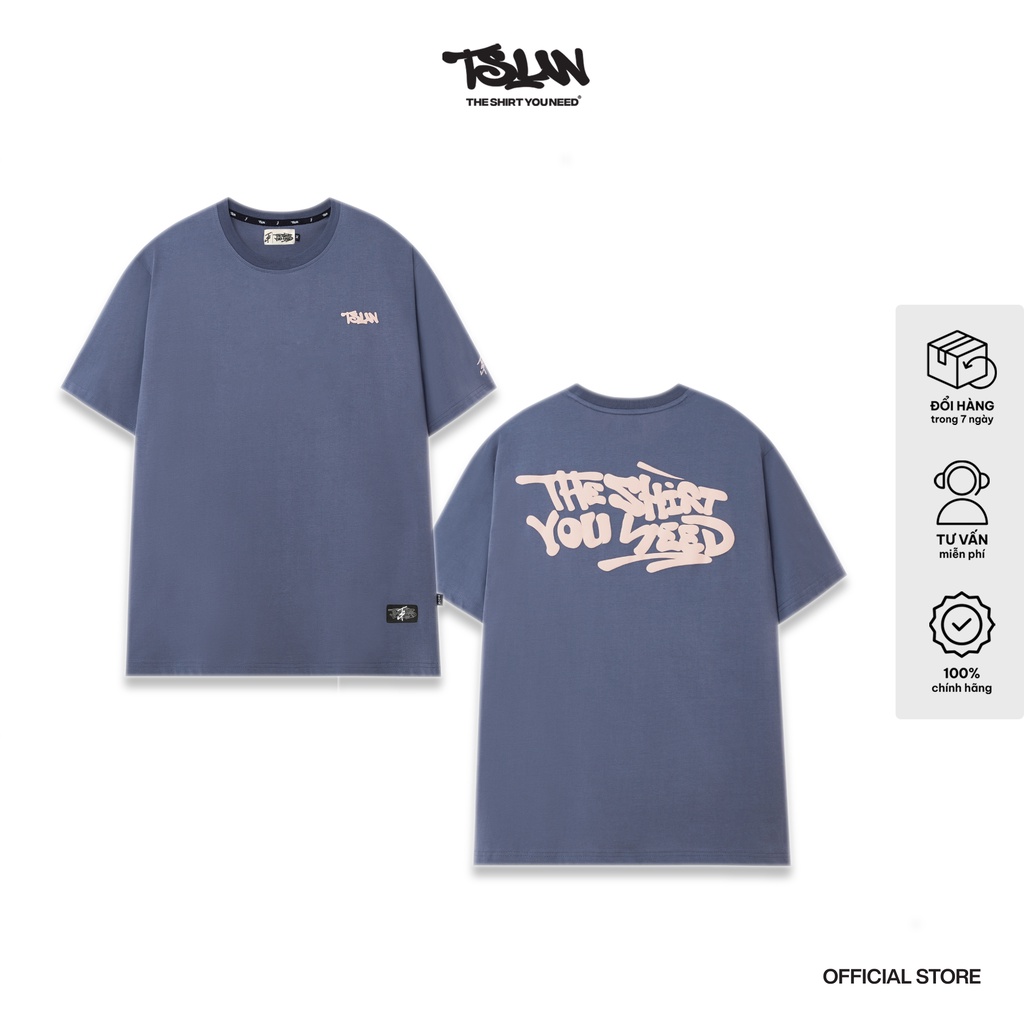 Áo Thun TSUN Logo - Metal Blue - [UNISEX] - In Nổi