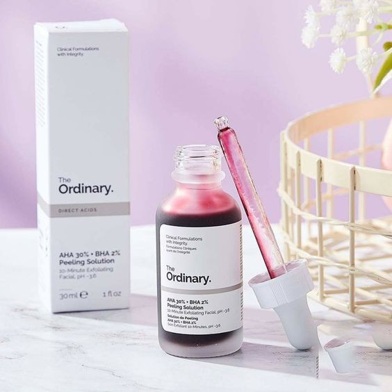 Tẩy da chết hóa học The Ordinary's AHA 30% + BHA 2% Peeling Solution 30ml