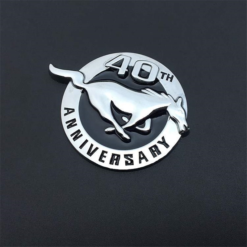 Logo Kim Loại Kỷ Niệm 40 Năm 8x7cm Trang Trí Xe Hơi Ford Shelby Gt