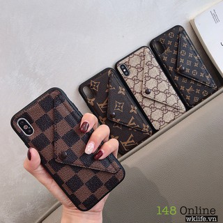 ỐP LƯNG LV KÈM VÍ CHO IPHONE