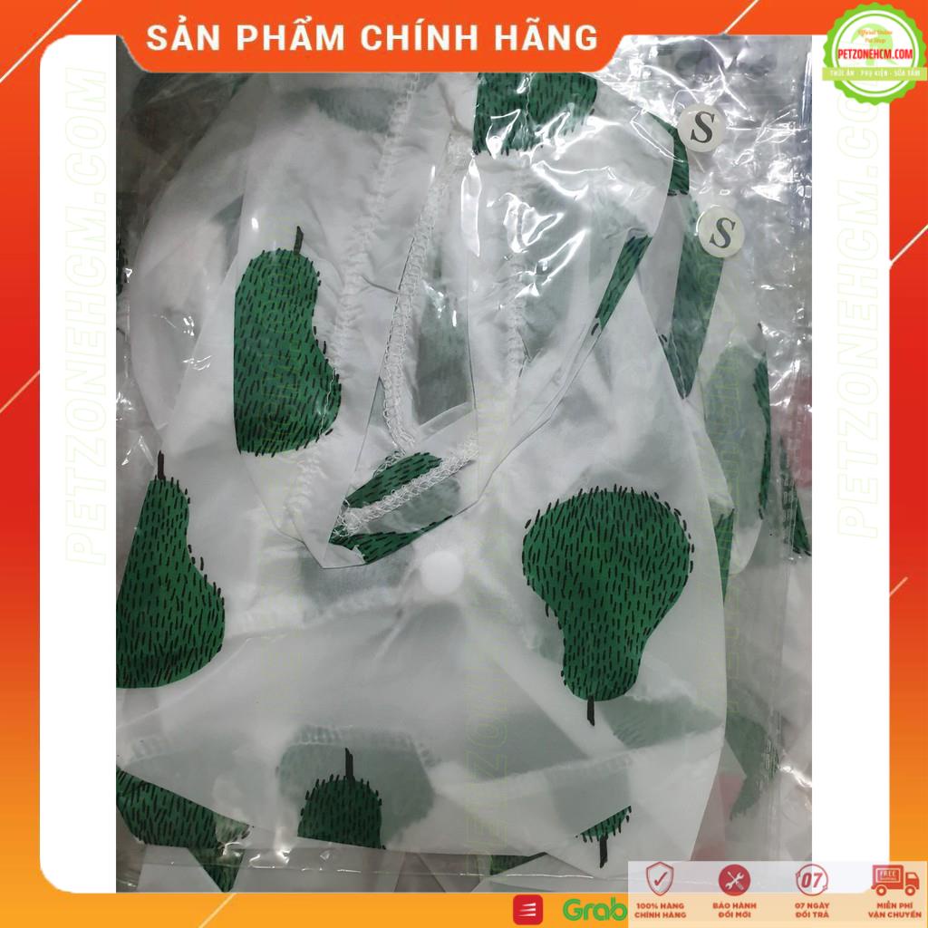 Áo gió cho chó mèo ️FREESHIP️ Áo gió 1 lớp mỏng nhẹ thoáng mát-đi mưa nhỏ-in hình trái cây nhiều size