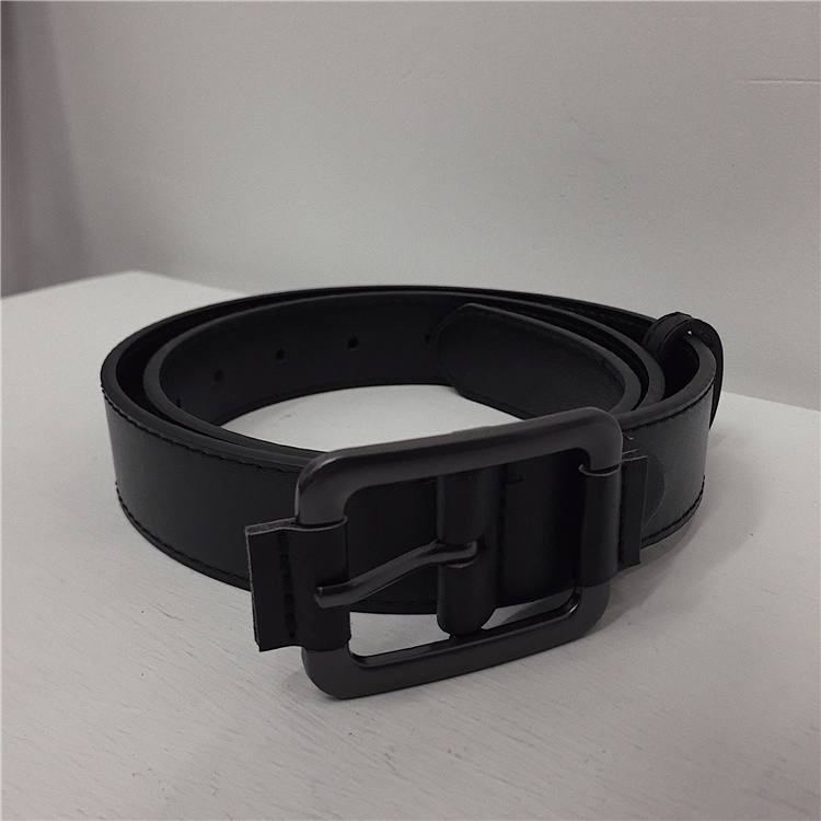 Thắt lưng nam nữ BROO mặt vuông chữ nhật bản vừa 3cm có lỗ bấm, dây nịt lưng unisex ulzzang da PU Hàn Quốc
