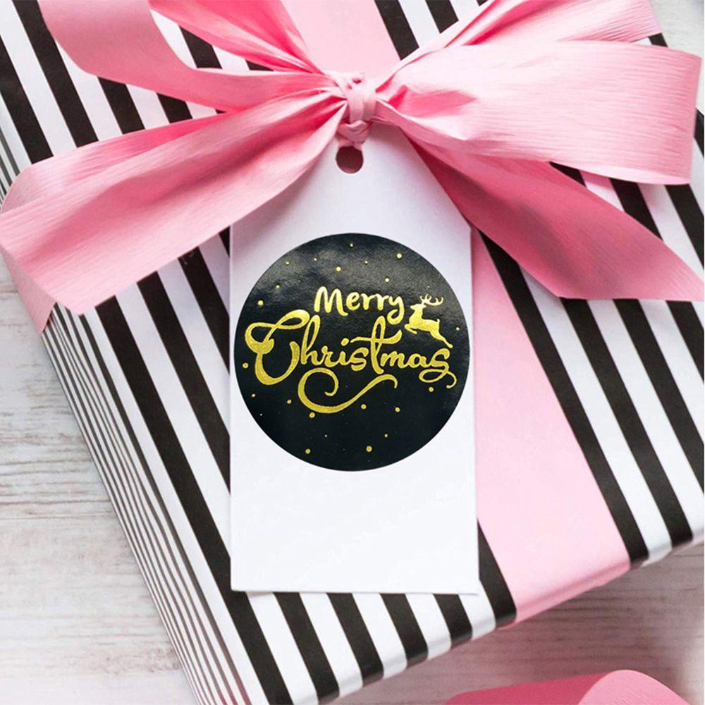 Set 500 Nhãn Dán Giấy Kraft Trang Trí Quà Giáng Sinh