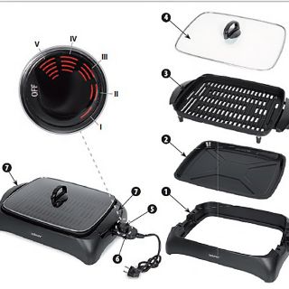Vỉ nướng điện Zelmer  ZGE0990B