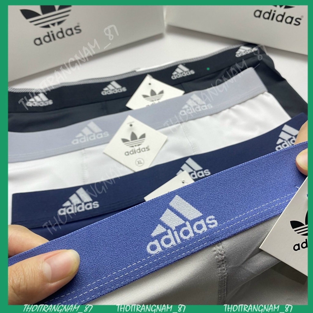 [SALE] Quần lót nam, quần sịp đùi nam ADIDAS, quần sịp nam thun lạnh, co giãn 4 chiều thoải mái, thấm hút mồ hôi