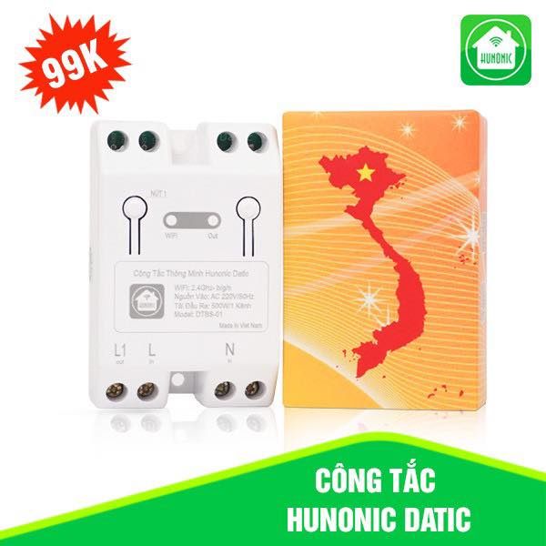 Công tắc thông minh Wifi Hunonic Datic điều khiển từ xa