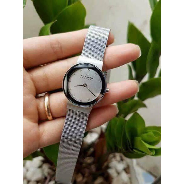 Đồng Hồ Skagen Nữ 358SSSD 26mm Dây Lưới fullbox