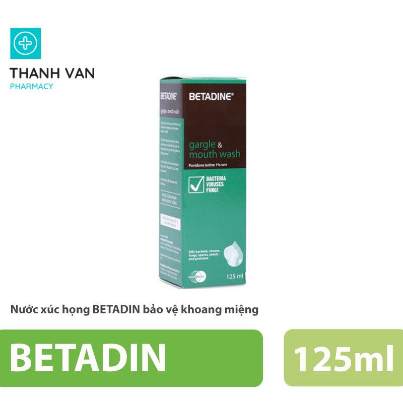 [Chính Hãng] Nước xúc họng BETADIN bảo vệ khoang miệng