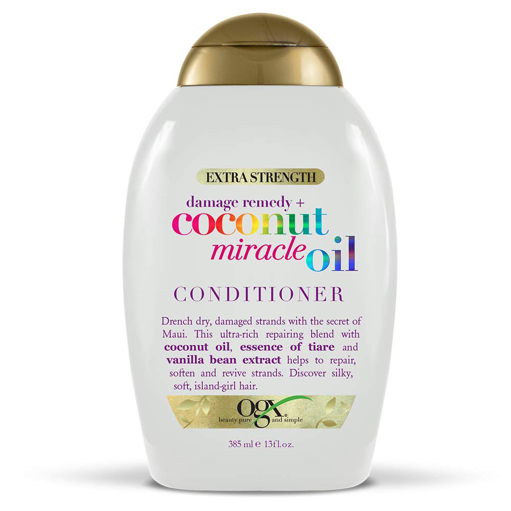 Dầu xả giúp phục hồi tóc OGX Extra Strength Damage Remedy + Coconut Miracle Oil Conditioner 385ml (Mỹ)