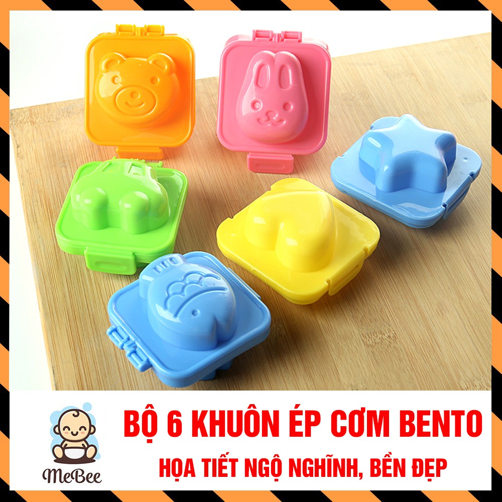 Bộ 6 Khuôn Làm Cơm, Ép Trứng, Ép Cơm Làm Bánh