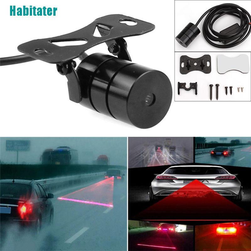 Đèn LED Laser Cảnh Báo Chống Va Chạm Màu Đỏ Thông Dụng Cho Xe Hơi