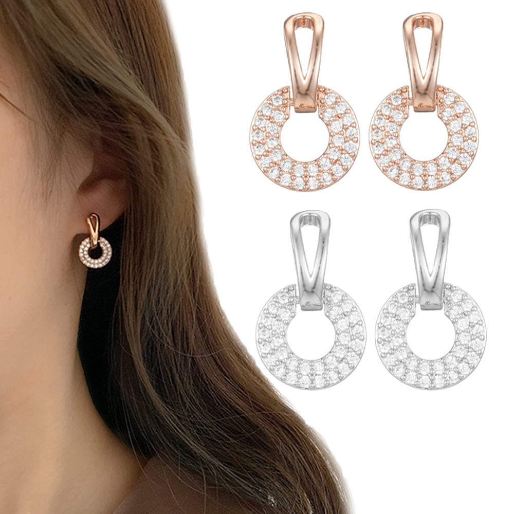 Khuyên tai S925 tròn thời trang dành cho nữ