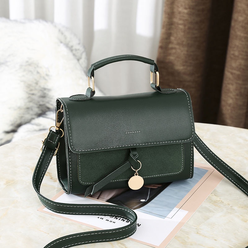 Túi đeo vai hình vuông cỡ nhỏ thiết kế đơn giản phong cách Hàn Quốc thời trang tùy chọn màu sắc dành cho nữ