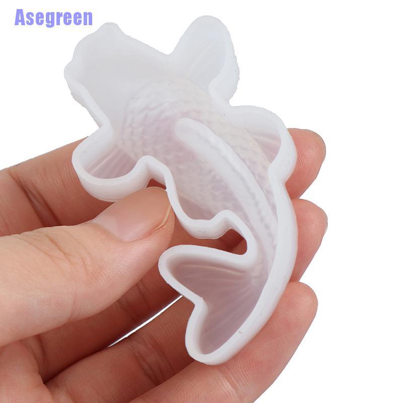 Khuôn Làm Bánh Chất Liệu Silicone Tự Làm Hình Cá Koi May Mắn 3d