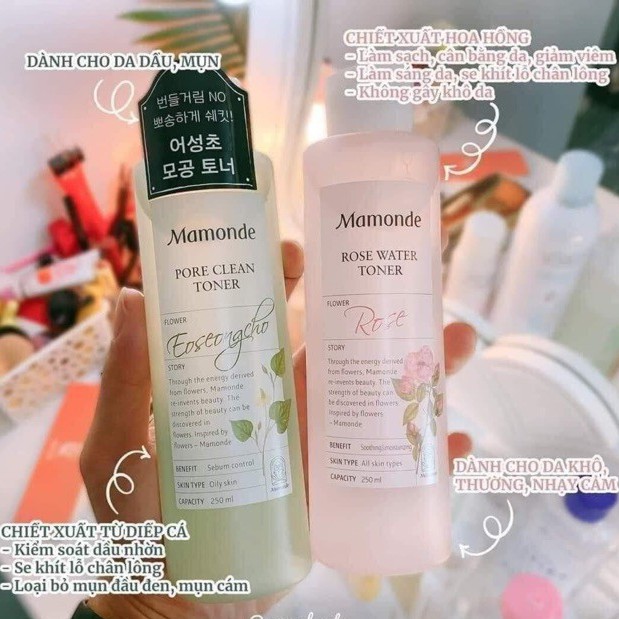 Nước Hoa Hồng MAMONDE Toner Flower Story Làm Sạch Và Dịu Da 250ml | BigBuy360 - bigbuy360.vn