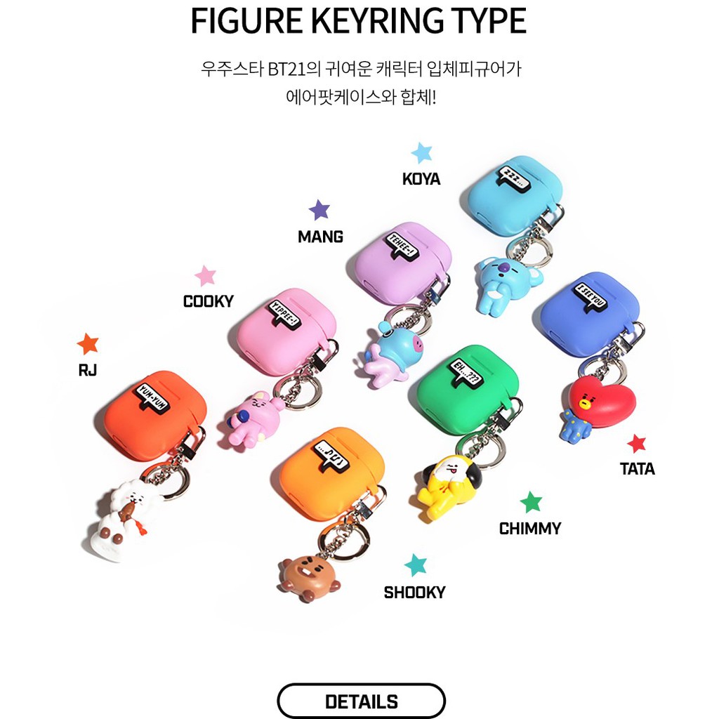 BT21 AIRPODS FIGURE CASE CHÍNH HÃNG ROYCHE NHẬP KHẨU Beens Company