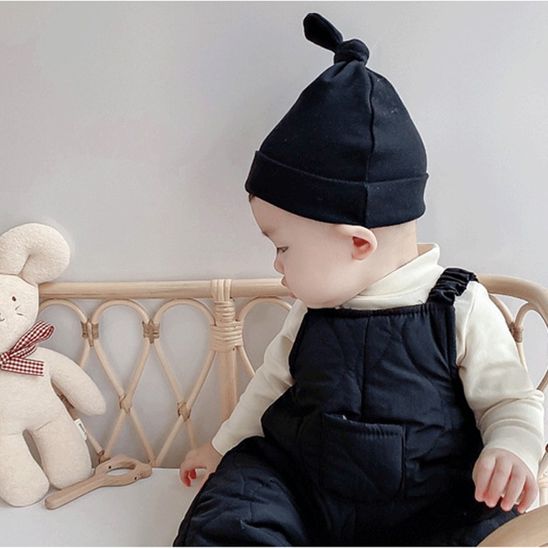 Mũ cotton mềm mại ấm áp xinh xắn cho trẻ sơ sinh