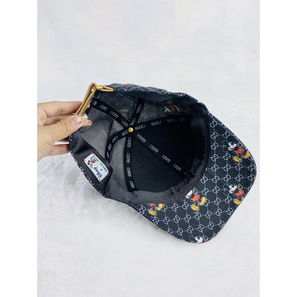 Nón lưỡi trai nữ đẹp thời trang tag da mickey,sang chảnh,hàng cao cấp