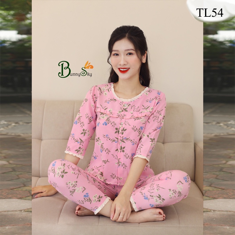 [Bunnysky] Đồ bộ mặc nhà đẹp, quần áo sau sinh thu đông