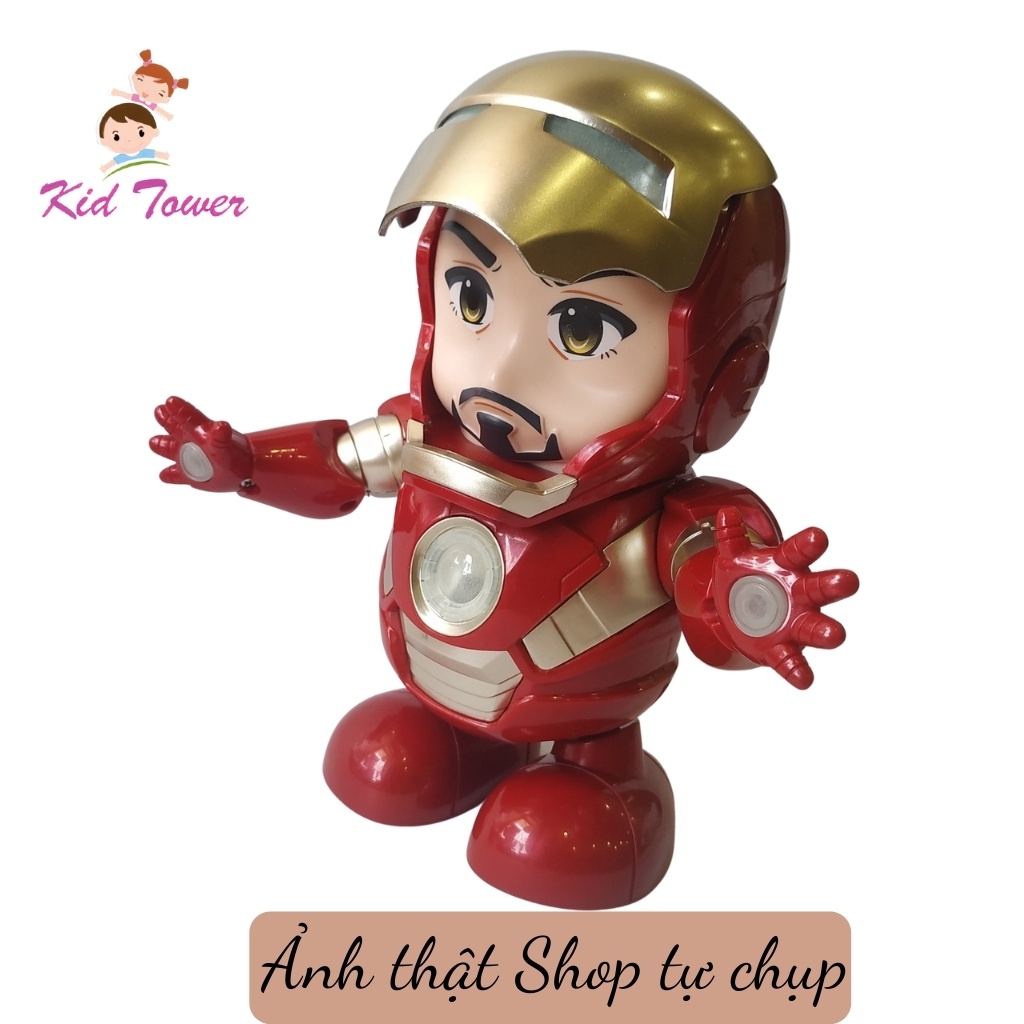 Iron man đồ chơi robot nhảy múa theo nhạc cực vui cho bé