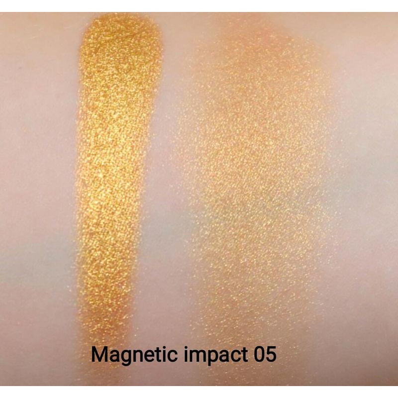 Phấn mắt Kiko Magnetic Impact - phấn mắt ánh kim loại: màu vàng ki loại, màu xám bạc, màu be, màu bạc