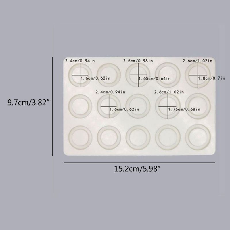 Khuôn silicone làm trang sức nhiều kích cỡ<br>
