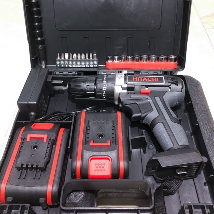 Máy Khoan Pin Hitachi 36v  3 Chức Năng - Khoan Bê Tông - Bắt Vít - Hitachi 28v Máy Khoan Pin Hitach