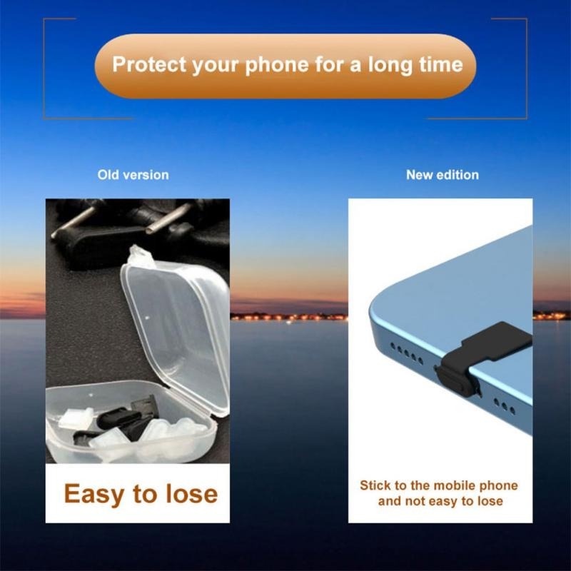 1 Nút Silicon Bịt Cổng Sạc Điện Thoại Mirco USB Type C Chống Bụi Chất Lượng Cao