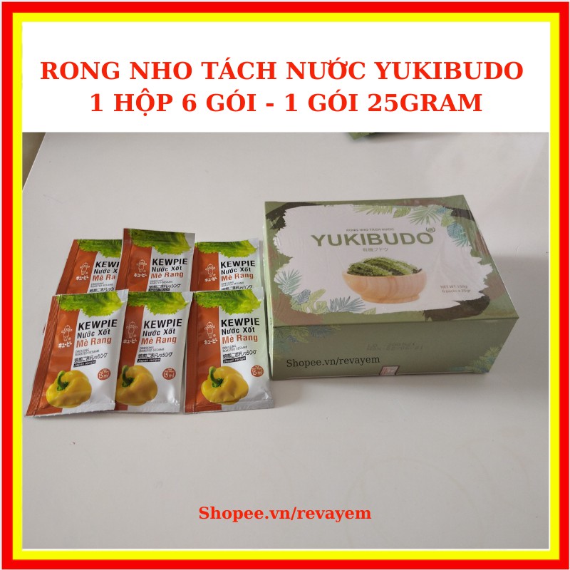 [Mã 267FMCGSALE giảm 8% đơn 500K] Rong nho tách nước Yukibudo | BigBuy360 - bigbuy360.vn