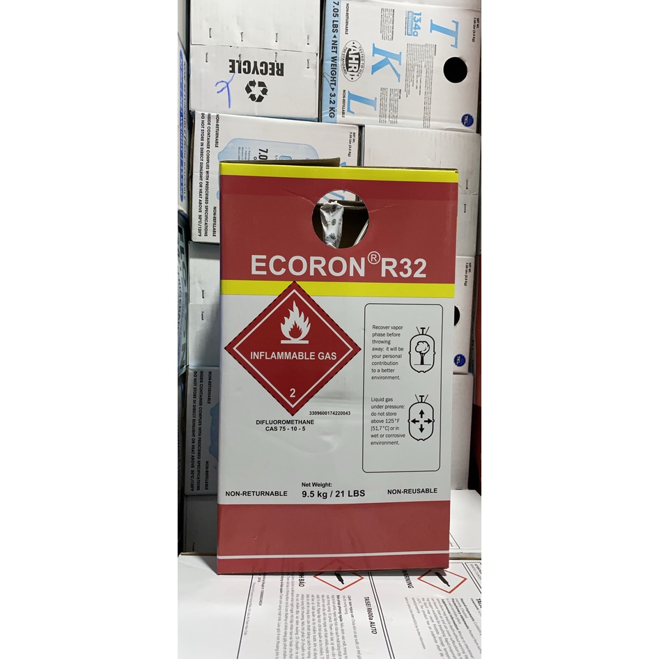 [Có sẵn] Gas lạnh R32 Ecoron (7.0 Kg / bình ,9.5Kg/Bình)