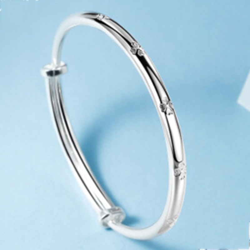 Vòng tay bạc 925 đơn giản nữ trang sức